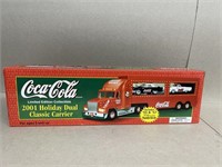 2001 Coca-Cola holiday dual classic carrier new