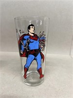 Super man character glass