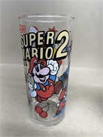 Mario brothers character glass, Nintendo