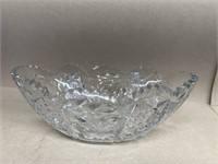 Cut glass fruit bowl