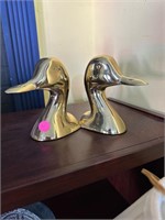 Virginia Metal Crafters Brass Duck Bookends