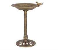 Freestanding Pedestal Bird Bath Feeder