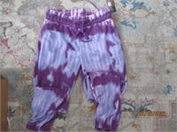 New Rudolph Sportswear Pants Tye Dye Purple SZ Med