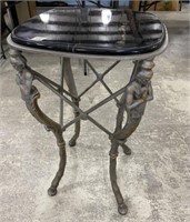 Neo Classical style  Figural Marble Top Table