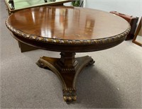 Antique Reproduction Mahogany Round Pedestal Table