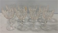 8 Waterford Crystal Wine Goblets