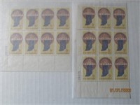 Stamp Indiana Sesquicentennial 5 Cent Blocks 1966