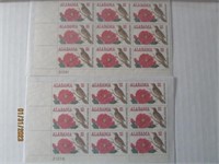 Stamp Alabama Statehood 6 Cent Plate Blocks 1969