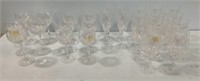 Collection of Crystal Glass Stemware