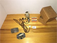 WestingHouse Lamps in box and 2 belt buckles