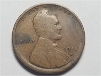 1915 S Lincoln Cent Wheat Penny