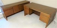 CREDENZA AND DESK COMBO