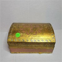 Mid Century Italian Florentine Dome Jewelry Box