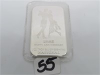 1985 1oz .999 Fine Silver Bar