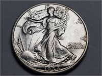 1934 S Walking Liberty Half Dollar Uncirculated