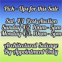 PICK-UP & REMOVAL DAYS 4/1, 4/2 & 4/3