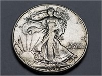 1942 D Walking Liberty Half Dollar Uncirculated