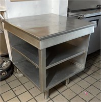 32" Square All Stainless Steel Kitchen Food Table