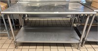 5' Stainless Steel Table w/Shelf & Legs