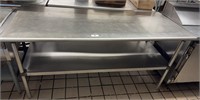 6' All Stainless Steel Kitchen Prep Table