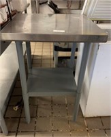 24" Square Stainless Steel Table