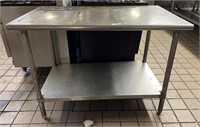 4’ Stainless Steel Kitchen Prep Table
