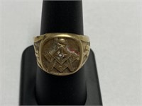 Mason Gold Ring, Marked DK 10K, 5.60g