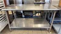 5’ Stainless Commercial Kitchen Food Prep Table