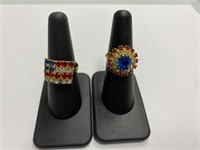 Red, White, Blue Rings