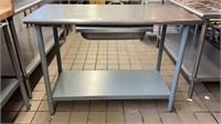 4’ Stainless Steel Table w/Drawer