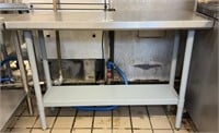 4’ Stainless Commercial Kitchen Food Prep Table