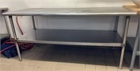 6’ Stainless Commercial Kitchen Food Prep Table