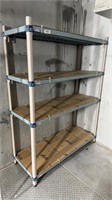Adjustable Metal 4- Tier Grey Adjustable Shelf