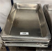 Lot (10) Stainless Steel Commercial Kitchen Pans