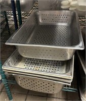 Lot of (7) Commercial Kitchen Drain Pans
