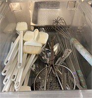 Lot of Whisks, Spoons & Spatulas
