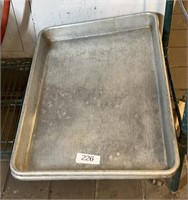 (2) Aluminum Commercial Kitchen Baking Trays