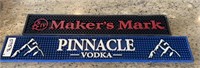 (2) Makers Mark & Pinnacle Rubber Bar Beer Matts