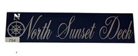 "North Sunset Deck" Wall Sign