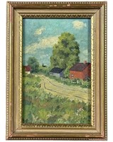Florence Schultz- Rural Landscape Oil Painting