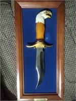 Bald Eagle Knife with Frame Holder