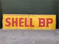 Rare Original Shell BP 2 Piece Enamel Sign