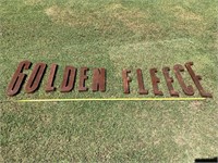 Golden Fleece Tin Letters - 3m long