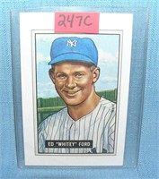 Whitey Ford Bowman reprint Baseball card