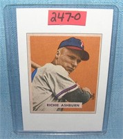 Richie Ashburn Bowman reprint Baseball card