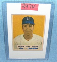 Duke Snider Bowman reprint Baseball card