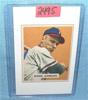 Richie Ashburn Bowman reprint all star baseball ca