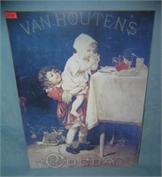 Van Houtens coca retro style advertising sign
