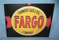 Fargo gas and oil company retro style advertising