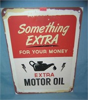 Extra motor oil retro style advertising sign